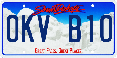 SD license plate 0KVB10