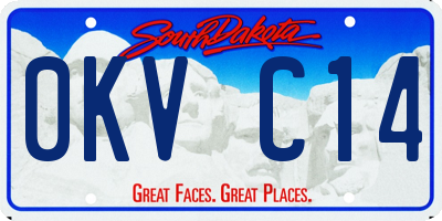 SD license plate 0KVC14