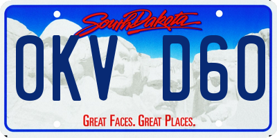 SD license plate 0KVD60
