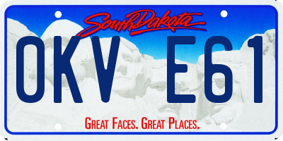 SD license plate 0KVE61