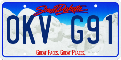 SD license plate 0KVG91