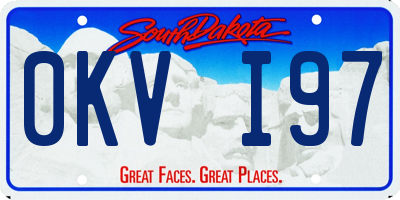 SD license plate 0KVI97