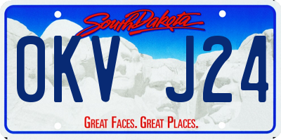 SD license plate 0KVJ24