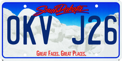 SD license plate 0KVJ26