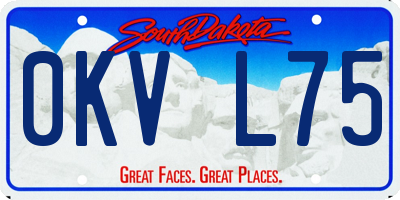 SD license plate 0KVL75