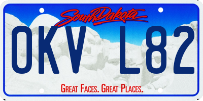 SD license plate 0KVL82