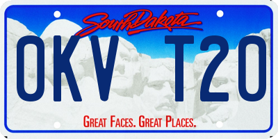 SD license plate 0KVT20