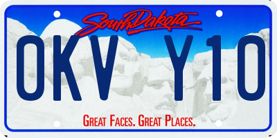 SD license plate 0KVY10