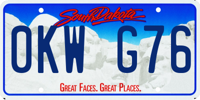 SD license plate 0KWG76