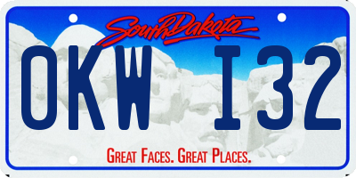 SD license plate 0KWI32