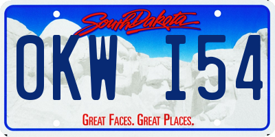SD license plate 0KWI54