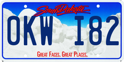 SD license plate 0KWI82