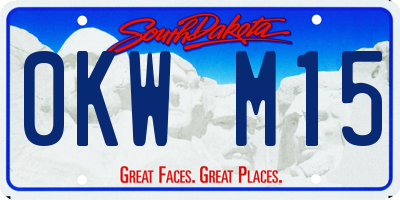 SD license plate 0KWM15