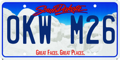 SD license plate 0KWM26