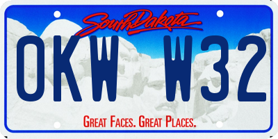 SD license plate 0KWW32