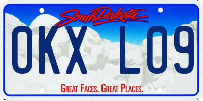 SD license plate 0KXL09