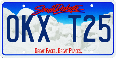 SD license plate 0KXT25