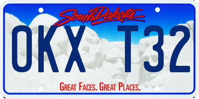 SD license plate 0KXT32