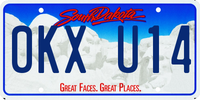 SD license plate 0KXU14