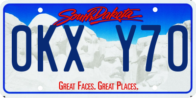SD license plate 0KXY70
