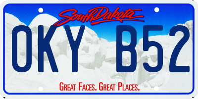 SD license plate 0KYB52