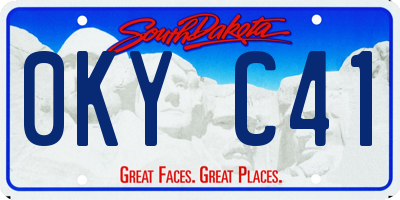 SD license plate 0KYC41