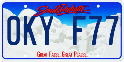 SD license plate 0KYF77