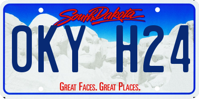 SD license plate 0KYH24