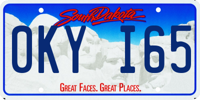 SD license plate 0KYI65
