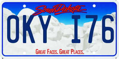 SD license plate 0KYI76