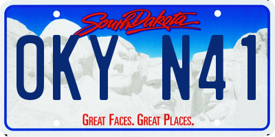 SD license plate 0KYN41