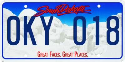 SD license plate 0KYO18