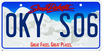 SD license plate 0KYS06