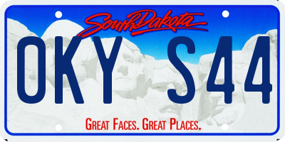 SD license plate 0KYS44