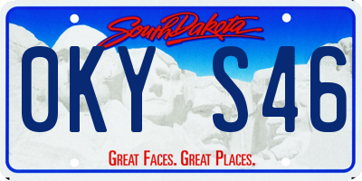SD license plate 0KYS46