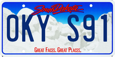 SD license plate 0KYS91