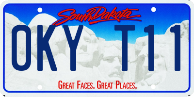 SD license plate 0KYT11