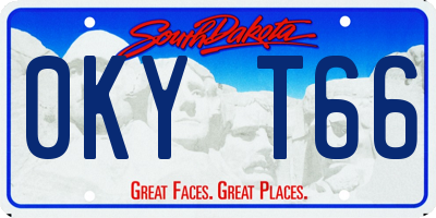 SD license plate 0KYT66