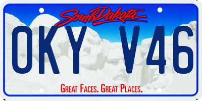 SD license plate 0KYV46