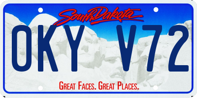 SD license plate 0KYV72