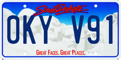 SD license plate 0KYV91
