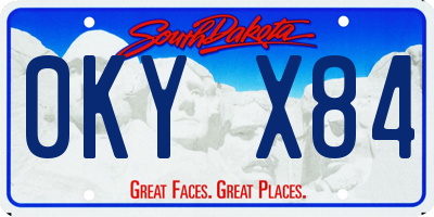 SD license plate 0KYX84