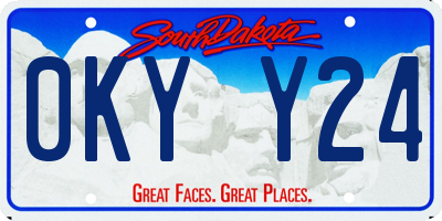 SD license plate 0KYY24