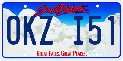 SD license plate 0KZI51
