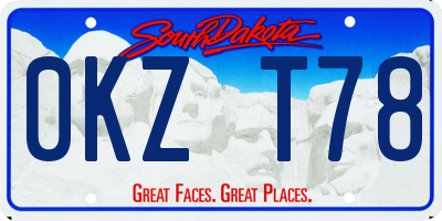 SD license plate 0KZT78