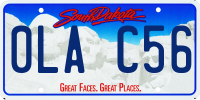 SD license plate 0LAC56