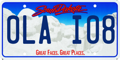 SD license plate 0LAI08