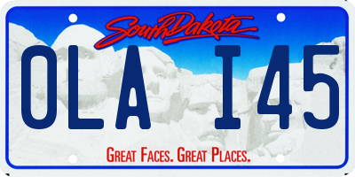 SD license plate 0LAI45