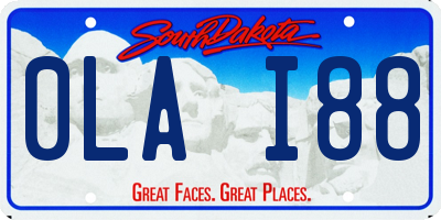 SD license plate 0LAI88