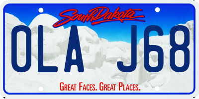 SD license plate 0LAJ68